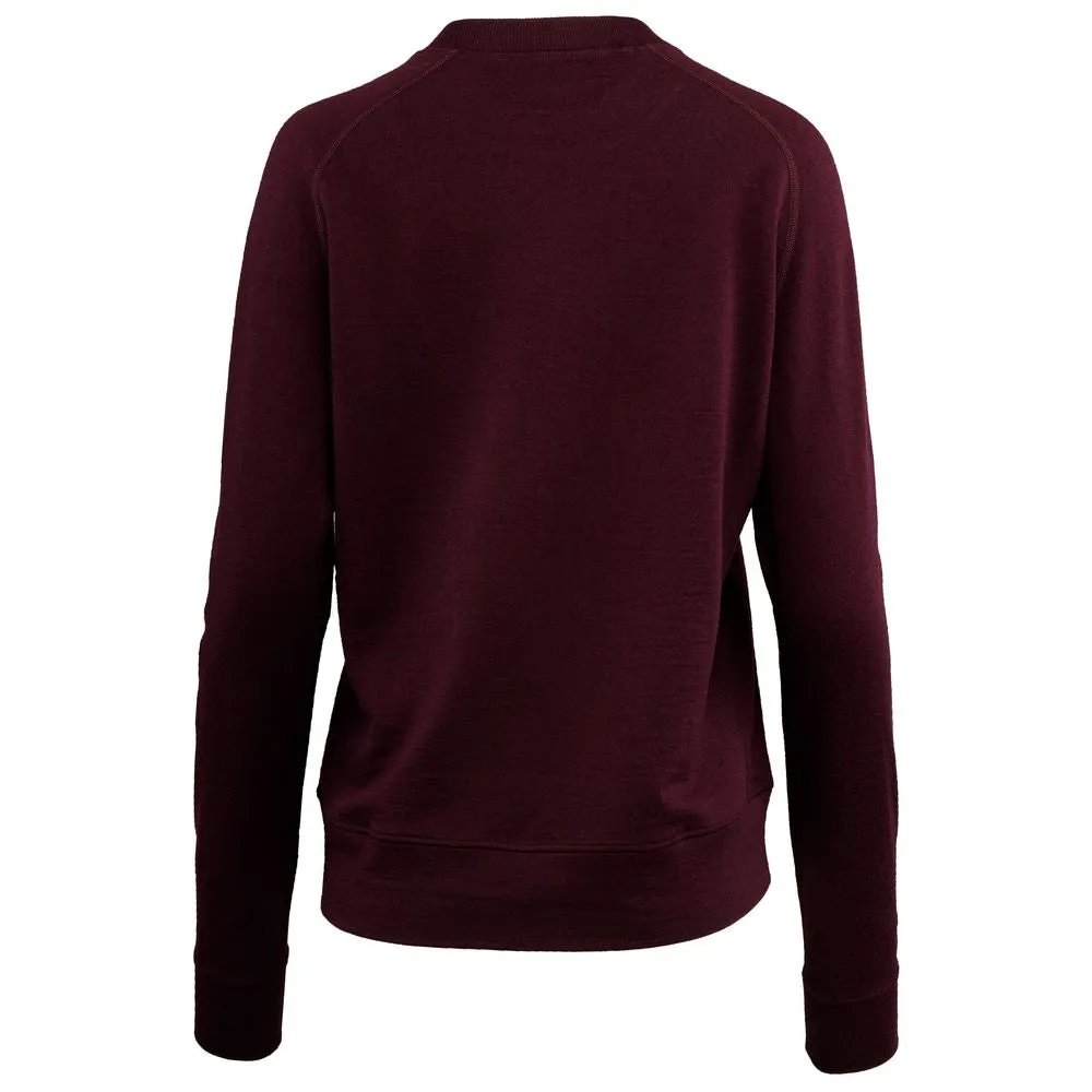 Womens Merino 260 Lounge Sweatshirt (Wine)