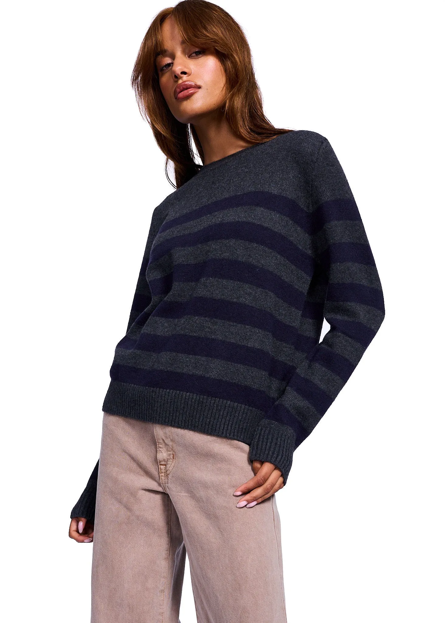 Yumi Row Striped Sweater